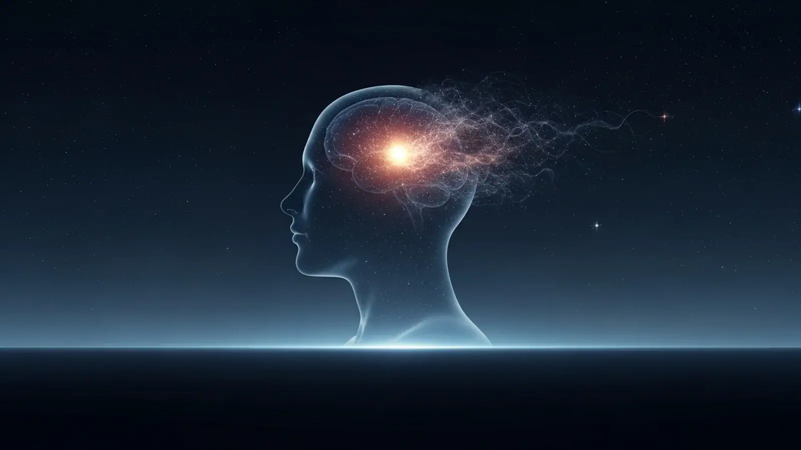 Cinematic illustration representing the convergence pattern "Consciousness may be deeper than the brain".