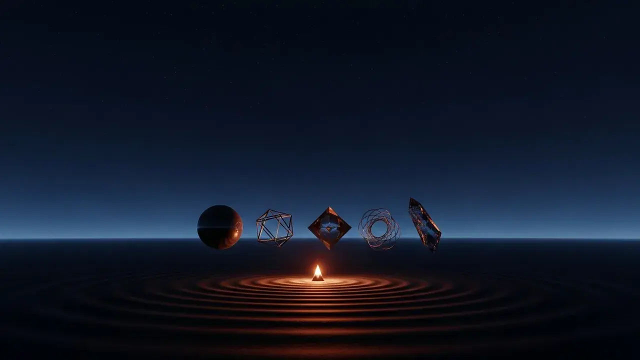 Symbolic illustration representing the claim "Intention affects physical systems".
