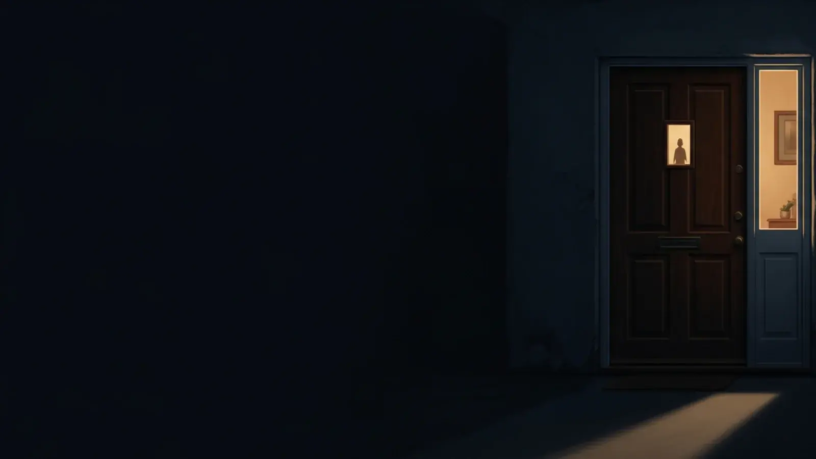 Cinematic illustration for the thought experiment "Lying to save someone".