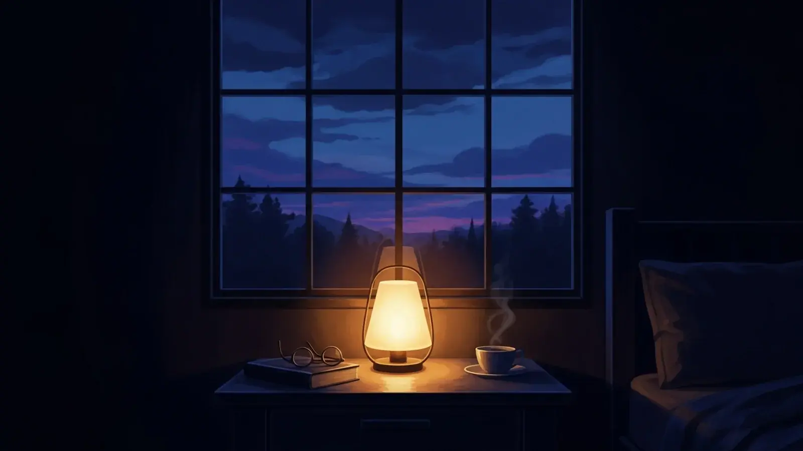 Cinematic illustration for the thought experiment "Terminal lucidity before death".